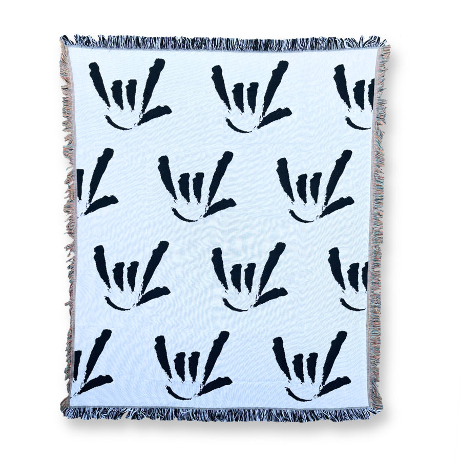 ILY Sign Woven Throw Blanket